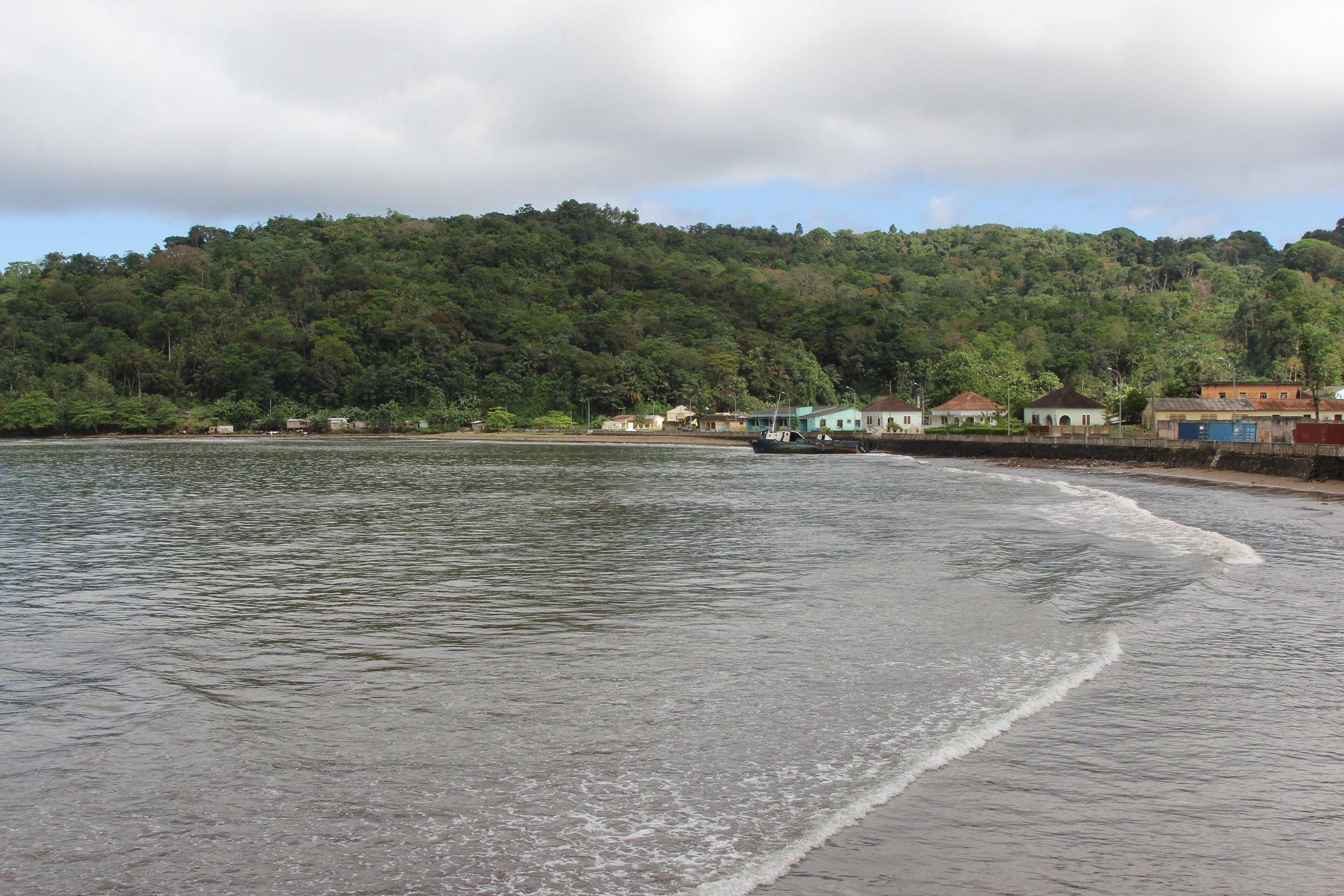 Santo António waterfront on Príncipe